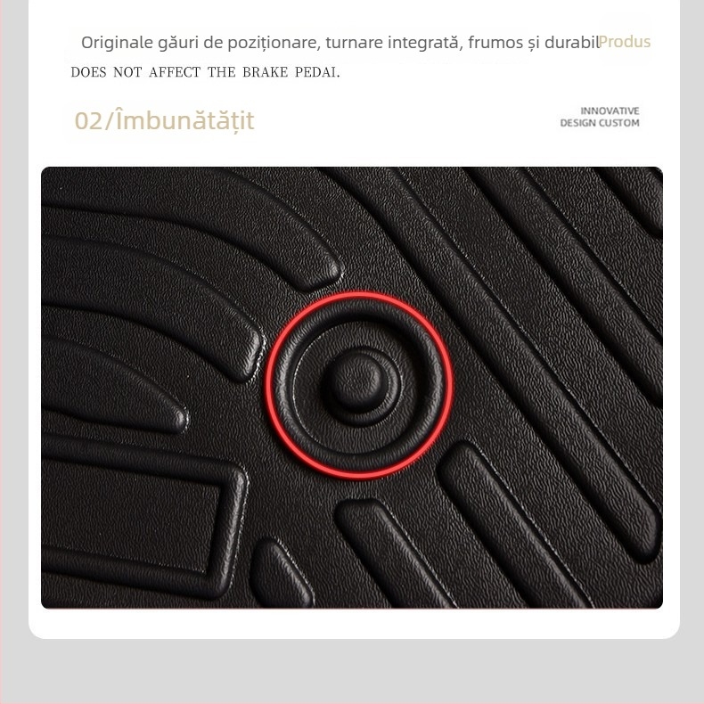 Covorașe auto pentru VW Atlas (TouAng) 2018-2024, Ruichuang, material cauciuc, logo imprimat, personalizare disponibilă, codul produsului 1-3