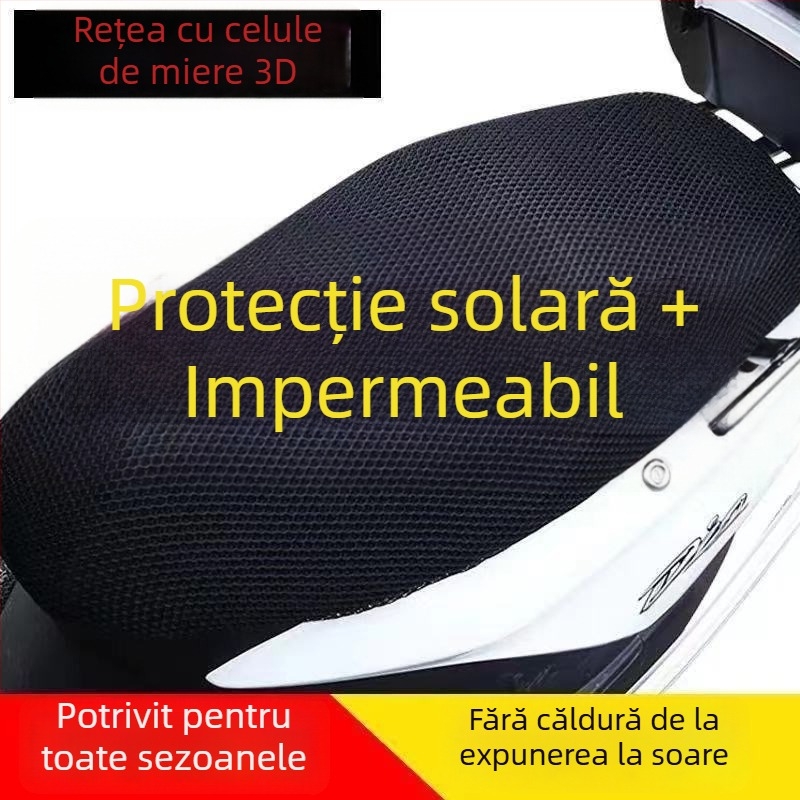 Husă de scaun de vehicul electric: impermeabilă, plasă de protecție solară, căptușeală groasă, izolație, pentru toate anotimpurile