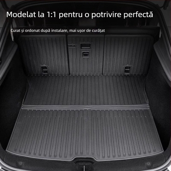 Covoraș portbagaj integrat pentru Tesla Model Y și Model 3, cu pernă pentru spate