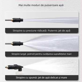 Mașină de spălat auto cu presiune înaltă pentru uz casnic - portabilă, compactă, model 033, 220V, 3000W, 140 bar, 16 L/min