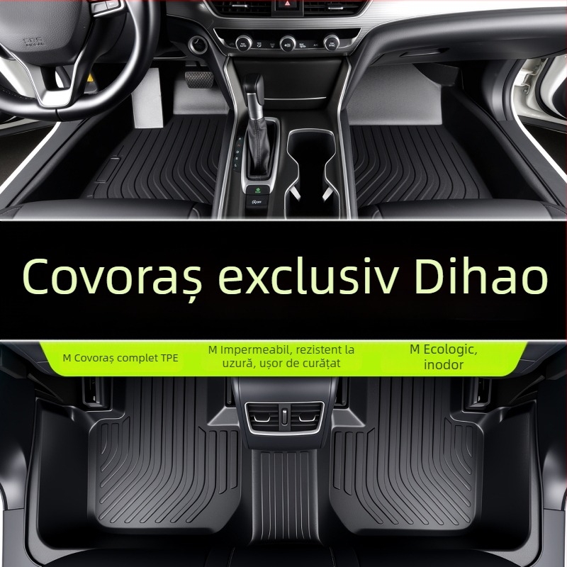Covoruri de podea Geely Emgrand, acoperire totală, din TPE, pentru GS/L/EC7, 5 locuri