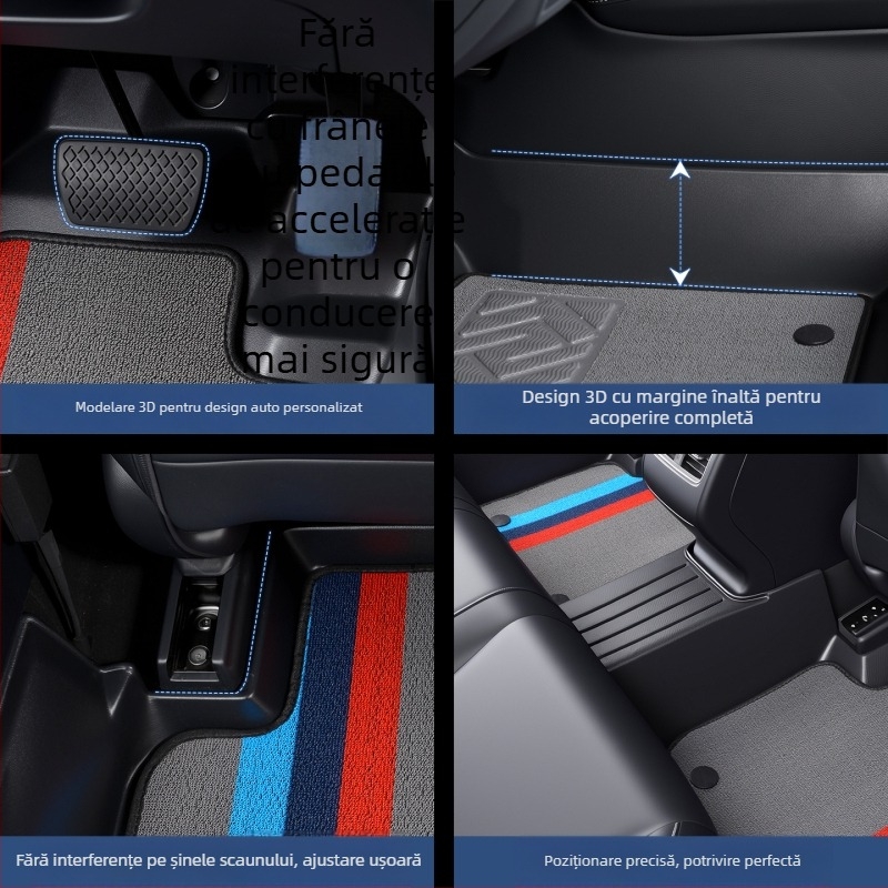 Covoruri de podea Geely Emgrand, acoperire totală, din TPE, pentru GS/L/EC7, 5 locuri