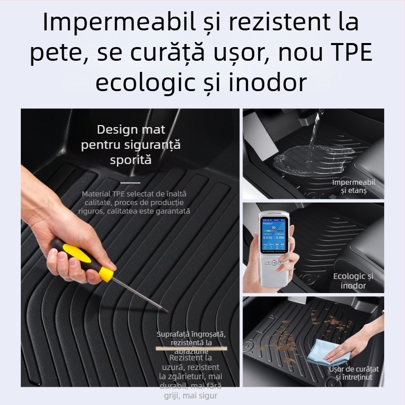 Covoruri de podea Geely Emgrand, acoperire totală, din TPE, pentru GS/L/EC7, 5 locuri