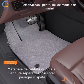 Covorașe PVC pentru podea auto, rezistente la murdărie și uzură, cu bucle din sârmă sigilate la margine, brand Yashidi, pentru mașini speciale, finisaj velur, personalizare disponibilă