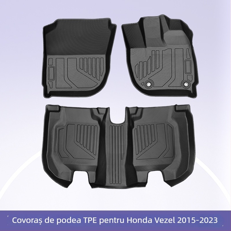 Covorașe podea pentru Honda Vezel (2015-2023), 3D all-weather, material TPE; brand 3K; compatibil cu modele speciale; personalizare disponibilă
