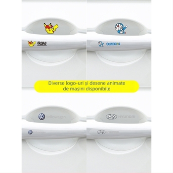 Film protector TPU pentru mânerul ușii și zona din jur a portierelor - rezistent la zgârieturi, model personalizabil