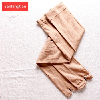 Șosete cu degete separate din nylon pentru femei, tub înalt, anti-fricțiune, 80-90% nylon, tricotate cu un singur ac, 144 cusături, pentru toate anotimpurile