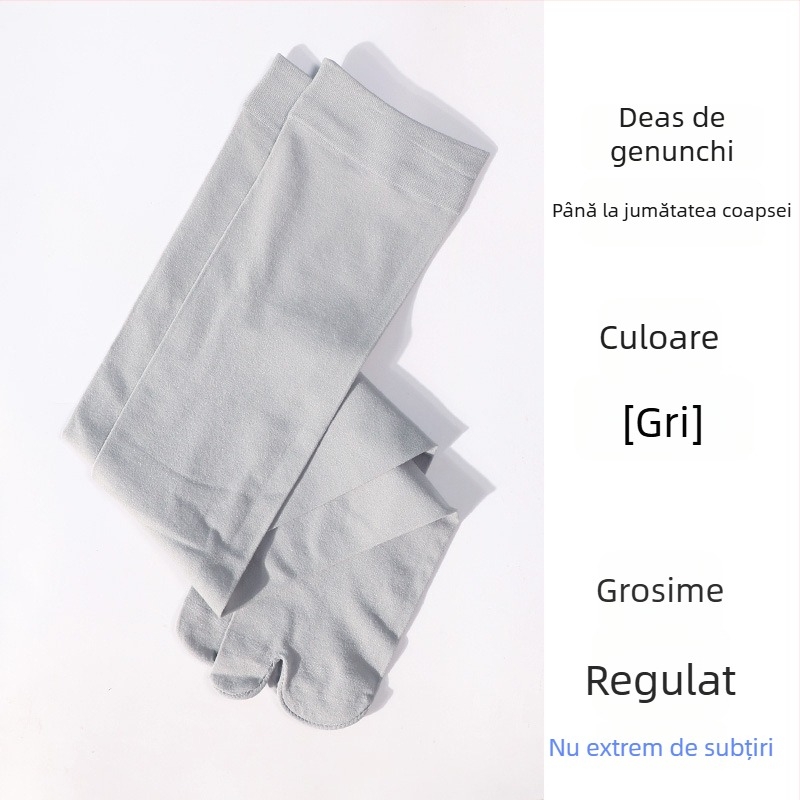 Șosete cu degete separate din nylon pentru femei, tub înalt, anti-fricțiune, 80-90% nylon, tricotate cu un singur ac, 144 cusături, pentru toate anotimpurile