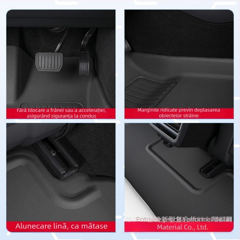 Covorașe podea și covoraș pentru portbagaj pentru Chery i-CAR V23 2025 — design 3D, material XPE pentru toate condițiile, logo tipărit, Phyloris, adaptat pentru model