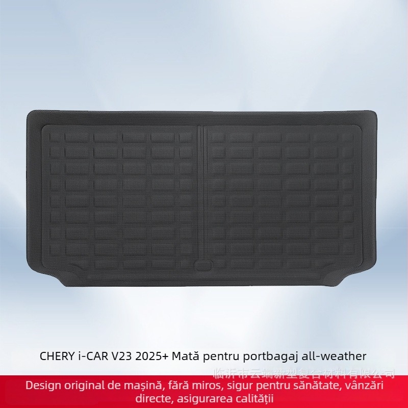 Covorașe podea și covoraș pentru portbagaj pentru Chery i-CAR V23 2025 — design 3D, material XPE pentru toate condițiile, logo tipărit, Phyloris, adaptat pentru model