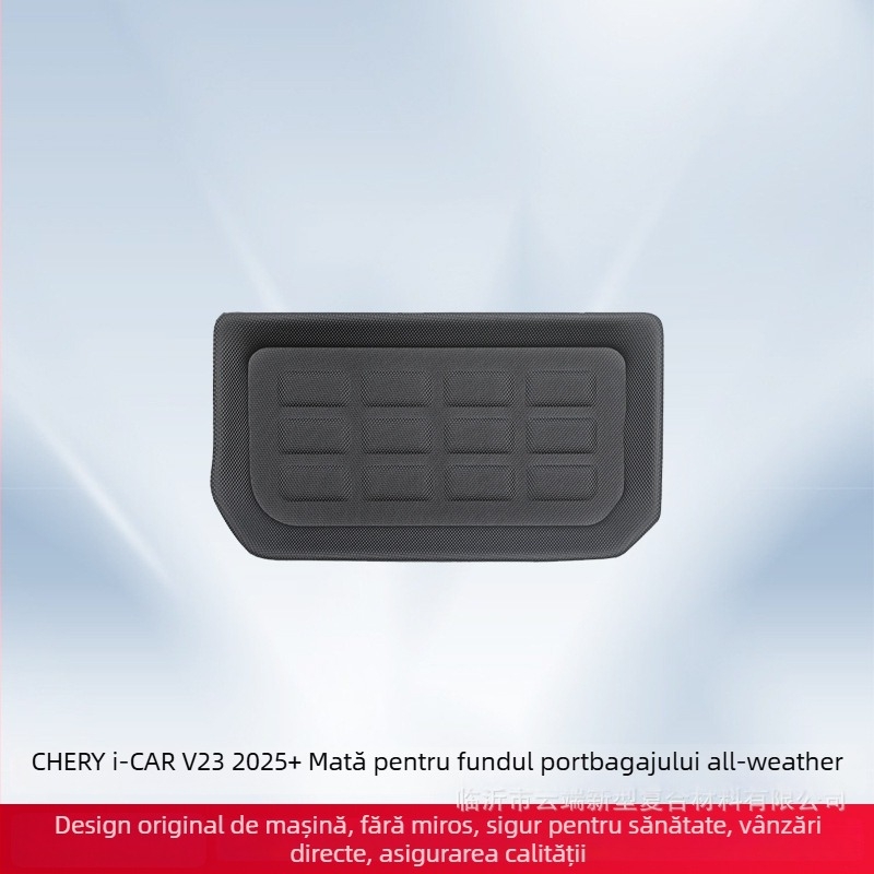 Covorașe podea și covoraș pentru portbagaj pentru Chery i-CAR V23 2025 — design 3D, material XPE pentru toate condițiile, logo tipărit, Phyloris, adaptat pentru model