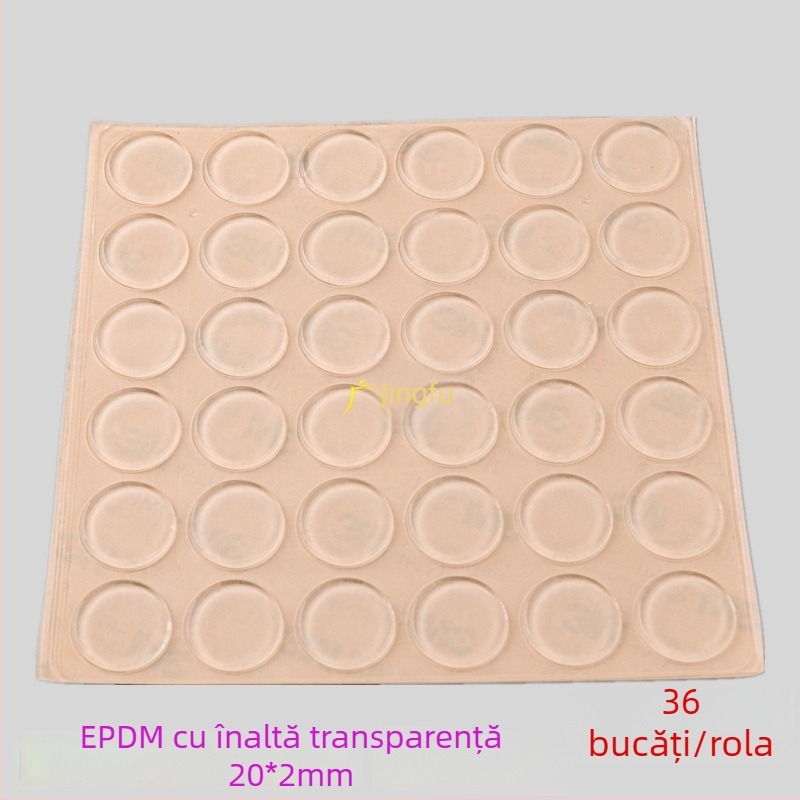 EPDM garnitură adezivă transparentă anti-coliziune pentru uși de dulap și ferestre — reducere zgomot, absorbție a șocurilor, garnitură antiderapantă; potrivită pentru electronice, mobilier, seturi de ceai, obiecte de artizanat; origine: China continentală