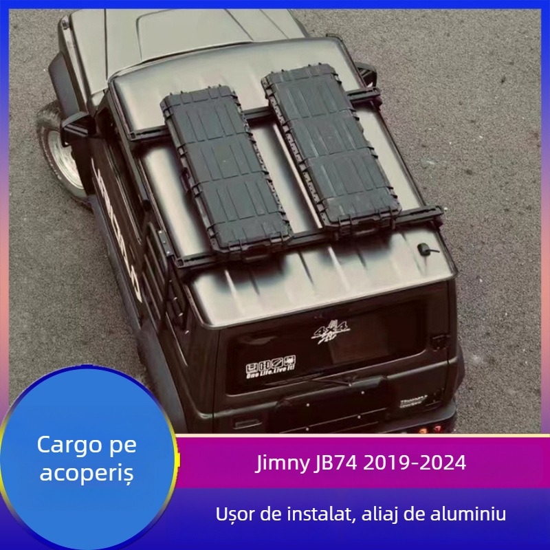 Bare transversale de pe acoperiș din aliaj de aluminiu pentru Jimny JB74 cu trei uși, 2019-2025