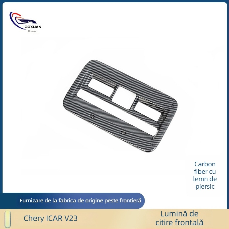 ABS decor interior pentru lampa de citire frontală și bandă decorativă pe plafon – pentru Chery ICAR V23, compatibil cu vehiculul