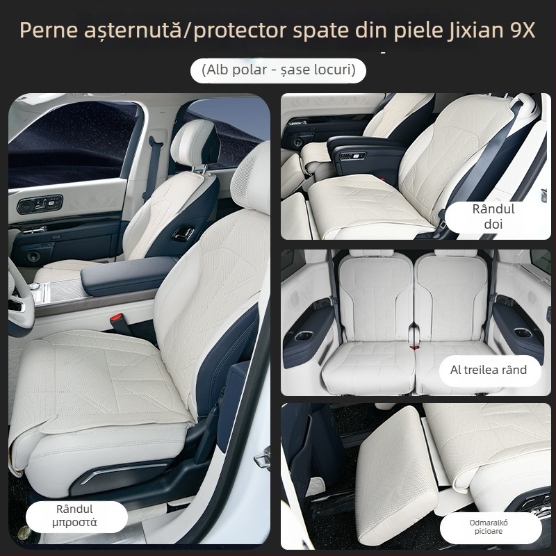 Husă pentru bancheta spate pentru Zeekr 9X, potrivire universală, ventilație și respirabilă, din piele Nappa