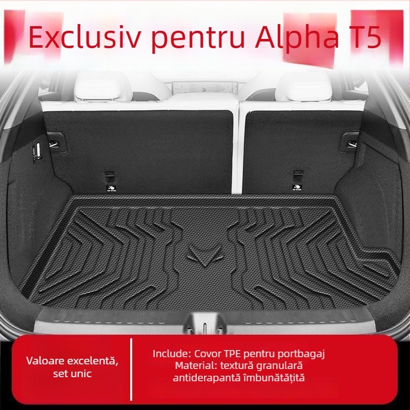 Covoraș de portbagaj pentru Jihu Alpha T5, TPE, impermeabil, strat inferior, model 2024