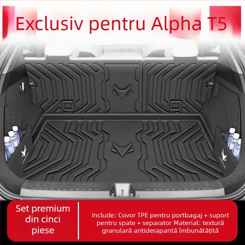 Covoraș de portbagaj pentru Jihu Alpha T5, TPE, impermeabil, strat inferior, model 2024