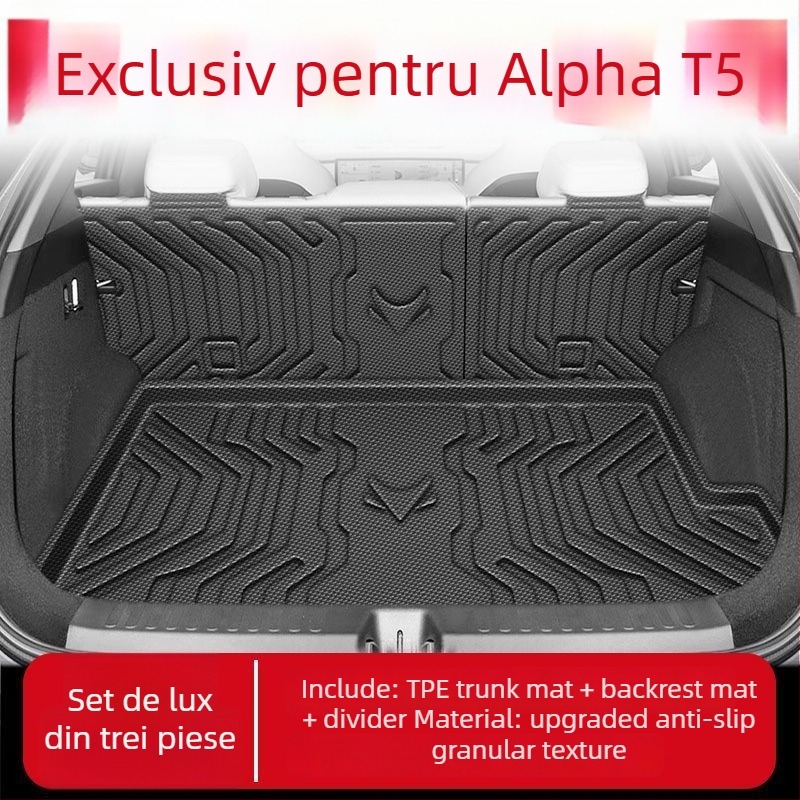 Covoraș de portbagaj pentru Jihu Alpha T5, TPE, impermeabil, strat inferior, model 2024