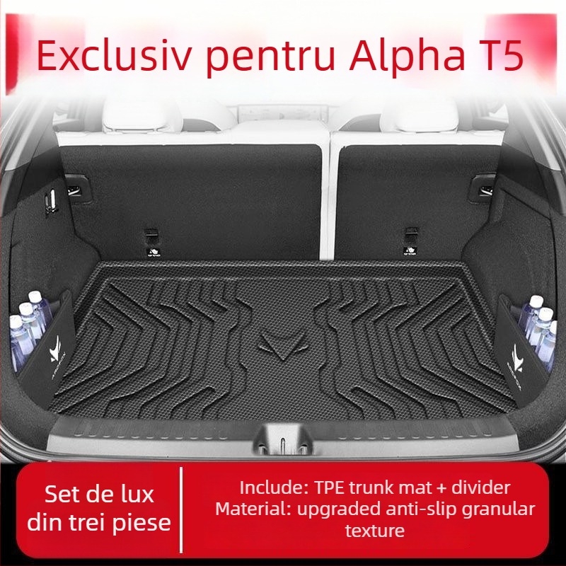 Covoraș de portbagaj pentru Jihu Alpha T5, TPE, impermeabil, strat inferior, model 2024