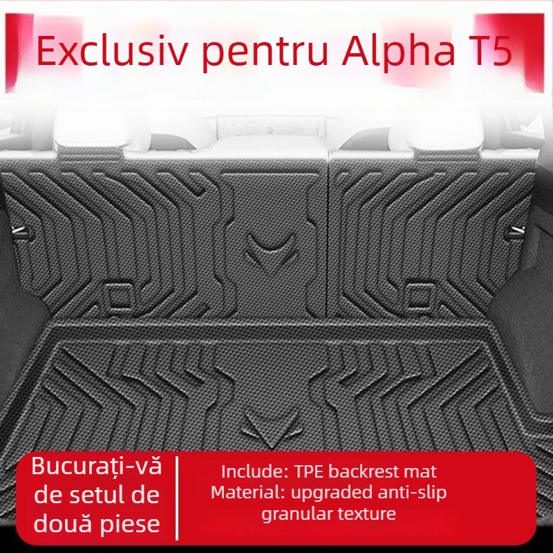 Covoraș de portbagaj pentru Jihu Alpha T5, TPE, impermeabil, strat inferior, model 2024