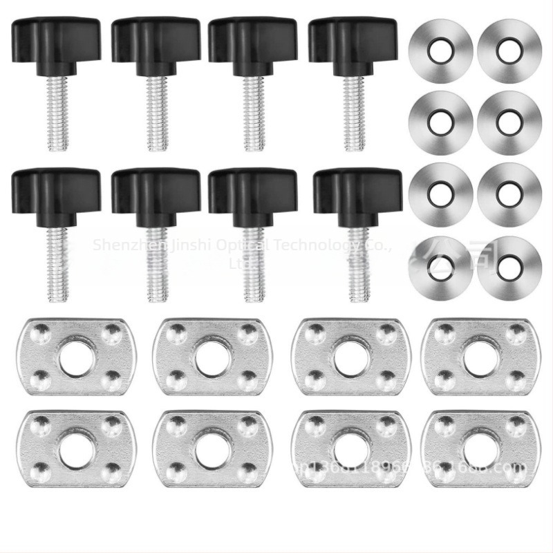 Șuruburi pentru demontare rapidă a plafonului dur Jeep Wrangler 95–18, set 8 bucăți (Chuangguang)