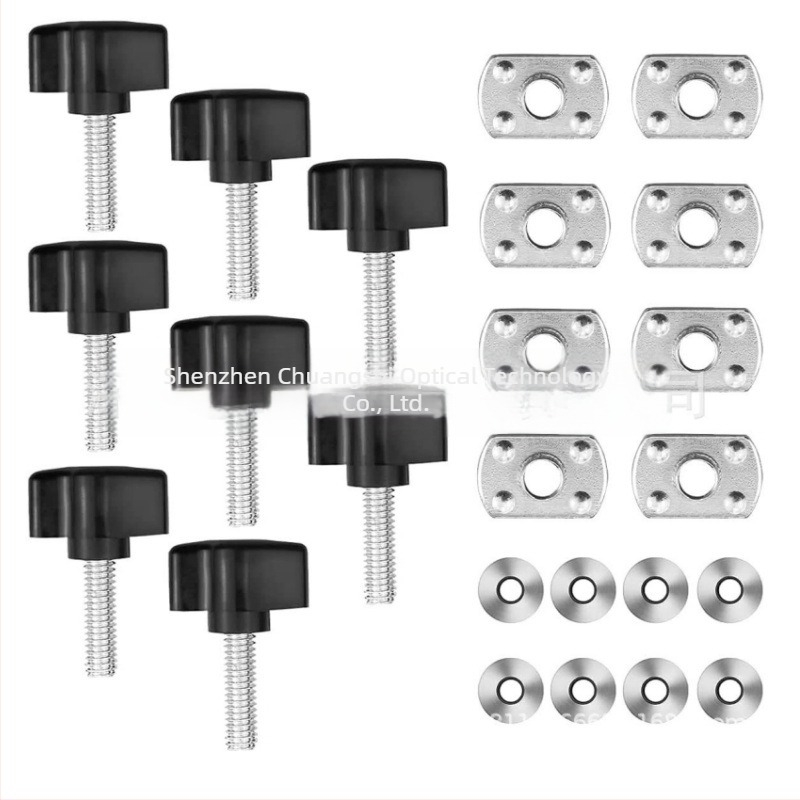 Șuruburi pentru demontare rapidă a plafonului dur Jeep Wrangler 95–18, set 8 bucăți (Chuangguang)