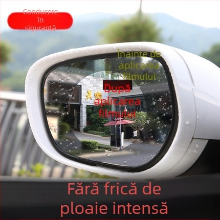 Membrană impermeabilă pentru oglinda retrovizoare a mașinii – film nano impermeabil, anti ceață, anti orbire, reflexiv