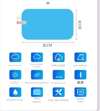 Membrană impermeabilă la ploaie pentru autovehicul; film PP, aderență puternică, model Rainproof membrane