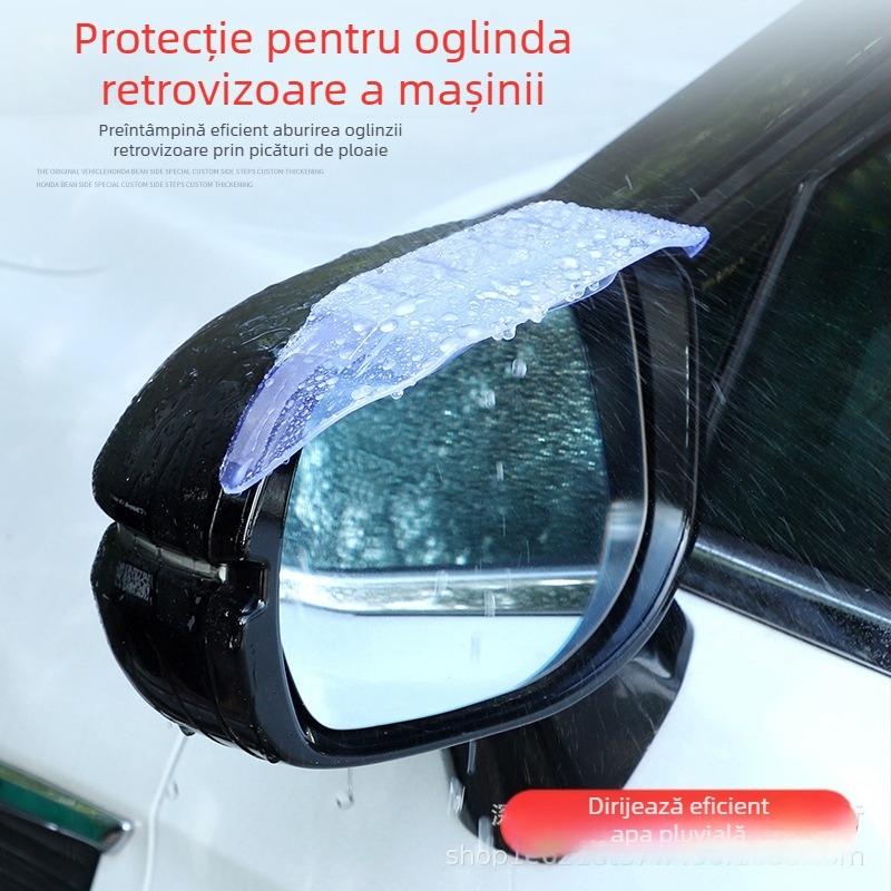 Sprânceană de ploaie pentru oglinda retrovizoare auto, PVC, 2 buc., universal