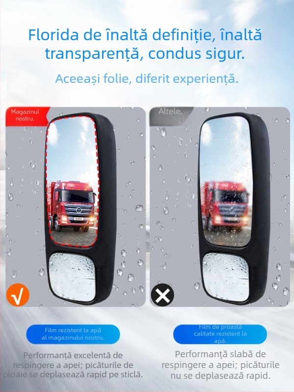 Film impermeabil pentru camioane | Material PET, design dreptunghiular, model Rainproof film