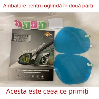 Membrană de ploaie pentru oglinda retrovizoare auto, PET, transparență 100%, model fd00, procesare personalizabilă