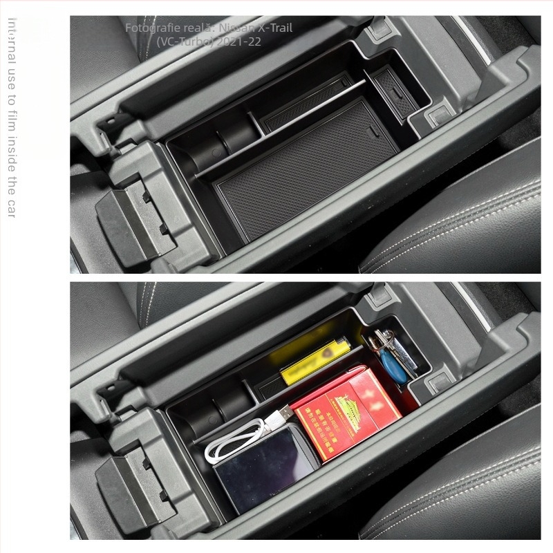 Nissan Qijun Cutie depozitare pentru consola centrală, din plastic, impermeabilă, personalizabilă, cu mâner, marcă Zun rudder