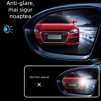 Film de ploaie pentru oglinda retrovizoare a mașinii și pentru fereastra laterală – Anti-glare, Anti-fog, Waterproof, HD