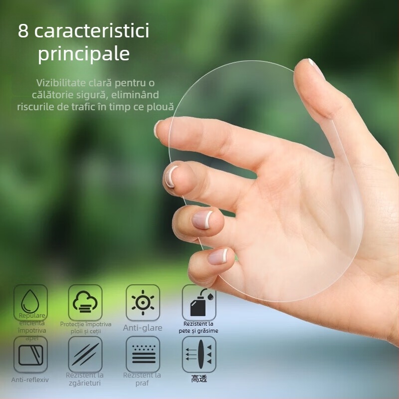 Film de ploaie pentru oglinda retrovizoare a mașinii și pentru fereastra laterală – Anti-glare, Anti-fog, Waterproof, HD