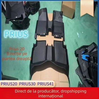 Covorașe de podea TPE pentru Prius – gamă întreagă, rezistente la uzură, îngroșate, cu margini înalte, design integrat dintr-un singur element, material ecologic