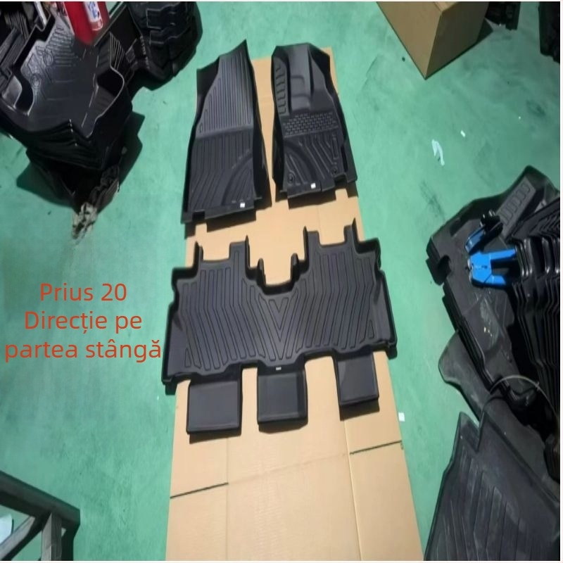 Covorașe de podea TPE pentru Prius – gamă întreagă, rezistente la uzură, îngroșate, cu margini înalte, design integrat dintr-un singur element, material ecologic