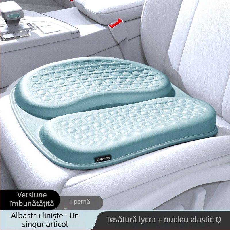 Perne de scaun auto, universal pentru toate anotimpurile, pernă pentru șofer dintr-o singură bucată, husă de scaun, material gel, umplutură din bumbac, respirabil