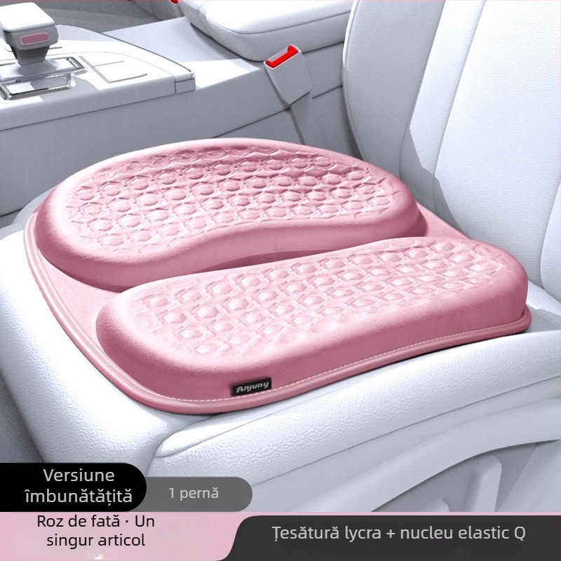 Perne de scaun auto, universal pentru toate anotimpurile, pernă pentru șofer dintr-o singură bucată, husă de scaun, material gel, umplutură din bumbac, respirabil