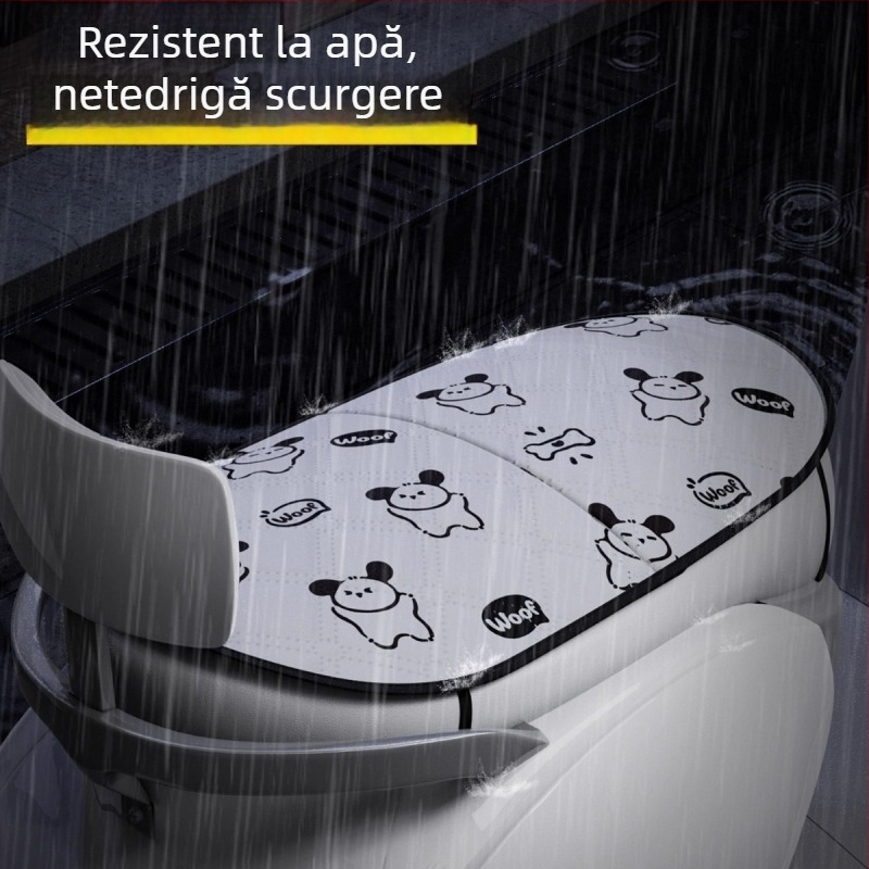 Kepu husă de șezut dublu strat pentru vehicule electrice și motociclete, protecție solară, izolație termică vară, impermeabilă, anti-arzuri, universală