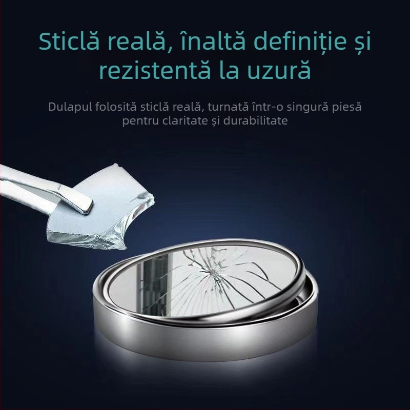 Oglindă retrovizoare cu unghi lat pentru mașină – oglindă rotundă pentru unghiuri moarte, 360°, sticlă, brand Solitary Snake, personalizabilă