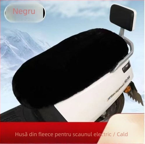 Husă pentru scaunul unui vehicul electric, căptușită cu fleece și umplutură de bumbac, cald pentru iarnă, marcă Friendly