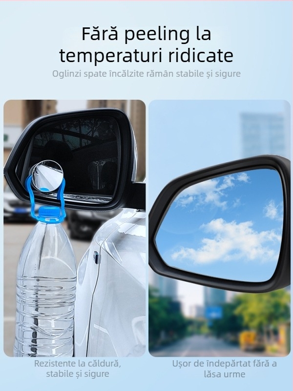 Set de 2 oglinzi retrovizoare circulare, rotire la 360°, anti ceață, inclus agent anti ceață