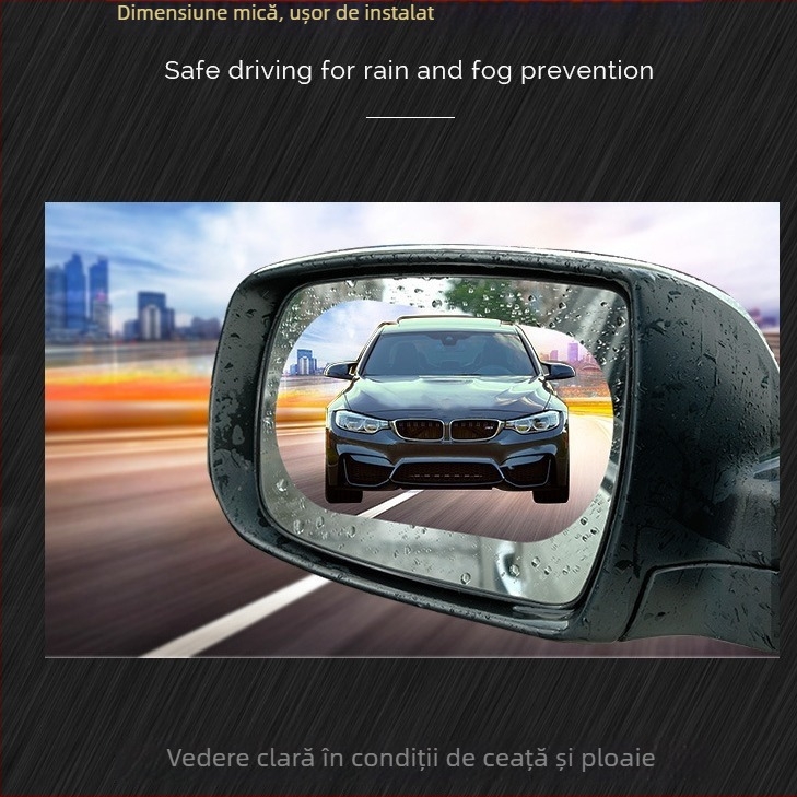 Mo yun Oglindă retrovizoare auto – Film impermeabil pentru oglindă, Anti-ceață, Universal