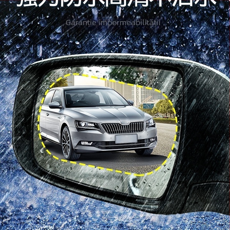 Mo yun Oglindă retrovizoare auto – Film impermeabil pentru oglindă, Anti-ceață, Universal