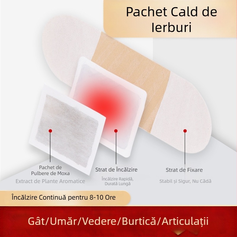 Plăstr de moxoterapie cu Artemisia, dreptunghiular, model 056, cod 023