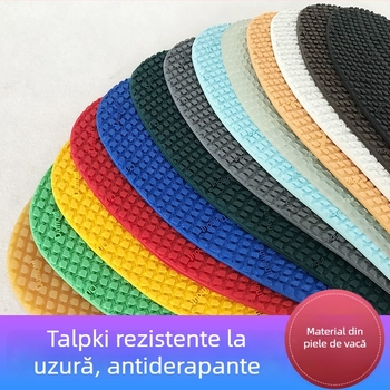 Plăcuță de reparații a talpii pentru pantofi — autocolant pentru întreaga talpă, cauciuc de vită, antiderapant, durabil, pentru toate anotimpurile