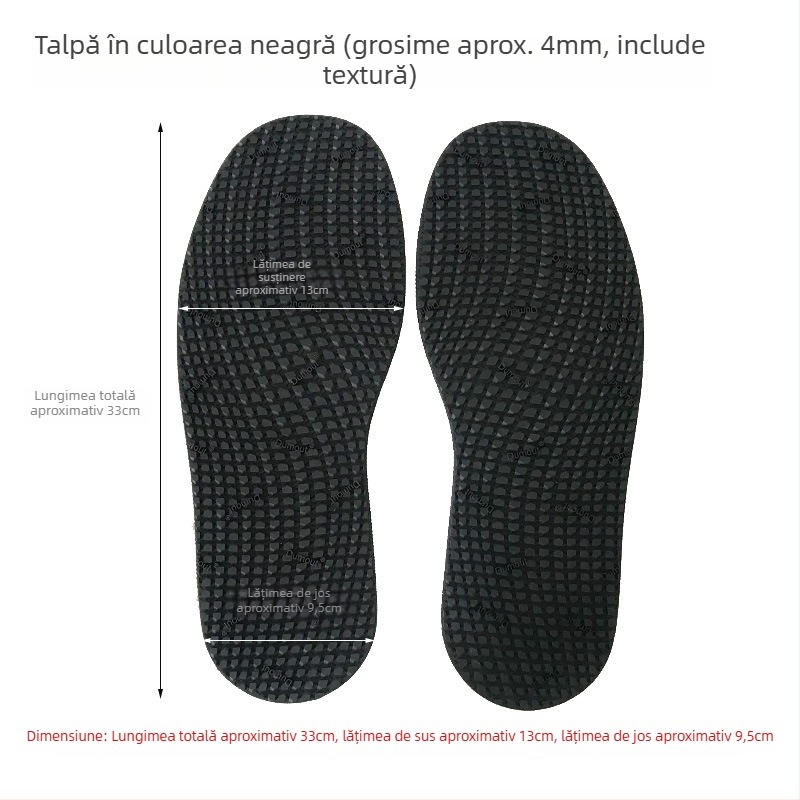 Plăcuță de reparații a talpii pentru pantofi — autocolant pentru întreaga talpă, cauciuc de vită, antiderapant, durabil, pentru toate anotimpurile
