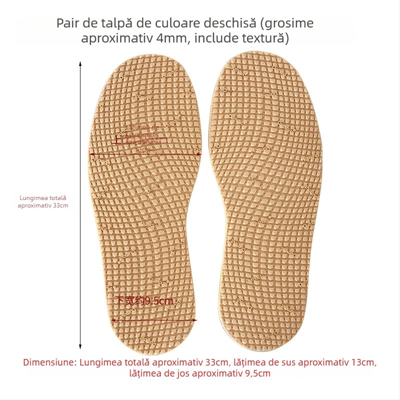 Plăcuță de reparații a talpii pentru pantofi — autocolant pentru întreaga talpă, cauciuc de vită, antiderapant, durabil, pentru toate anotimpurile