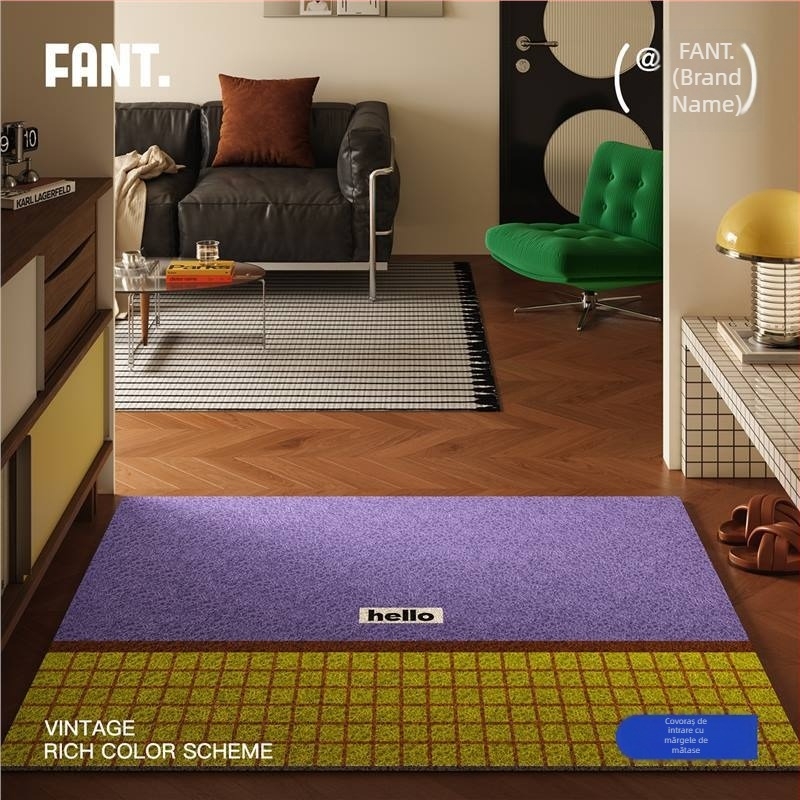 Covoraș de intrare în stil medieval, lână; grosime 20 mm; greutate 10 kg; potrivit pentru Audi A6L