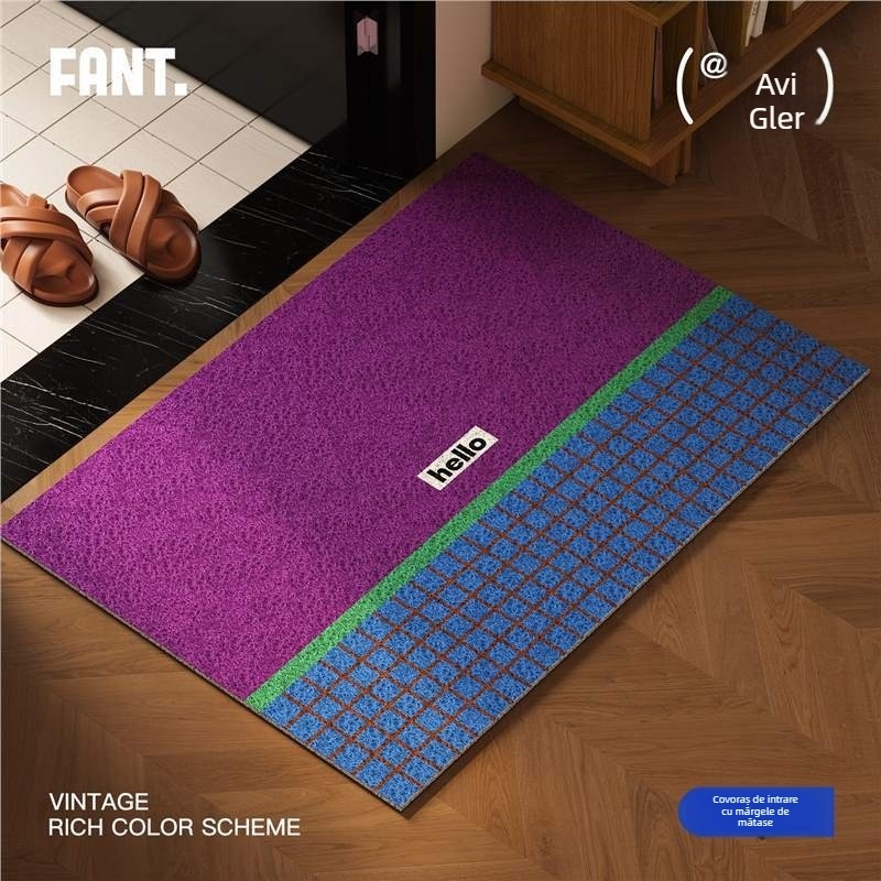 Covoraș de intrare în stil medieval, lână; grosime 20 mm; greutate 10 kg; potrivit pentru Audi A6L